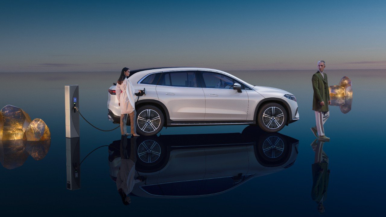 Elektroautos - adaptiver Tempomat - Mercedes-Benz EQS SUV 450+