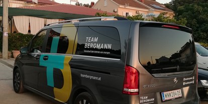 Elektroautos - Aufbau: Kleinbus - Der EQV in Lu, Kroatien. Durchaus langstreckentauglich, viel Platz und Komfort. - Mercedes EQV 300 Lang